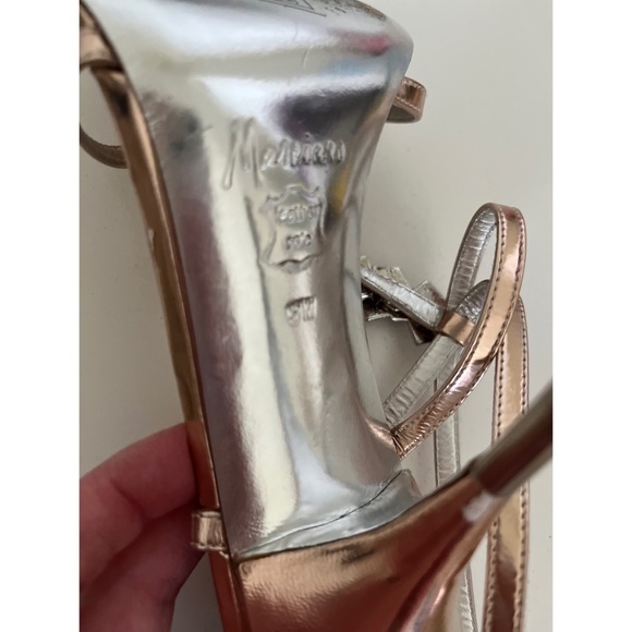 Vintage Marciano Jeweled Metallic Heels - Picture 7 of 8